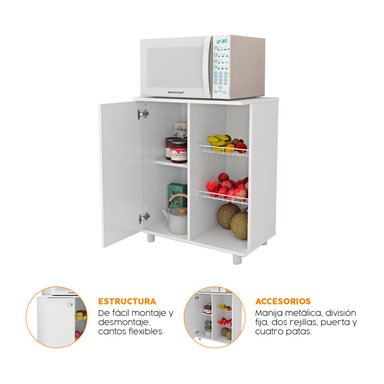 MUEBLE DE COCINA BONNO VITA 3 REPISAS BLANCO - 2