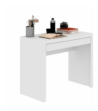 ESCRITORIO DE MELAMINA BONNO LIRA 46.5 CM X 46 CM BLANCO