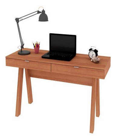 ESCRITORIO DE MELAMINA BONNO FERREL 45 CM X 120 CM ALMENDRA - 2