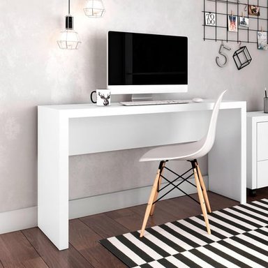 ESCRITORIO DE MELAMINA BONNO LISBOA 46.5 CM X 127 CM BLANCO - 4