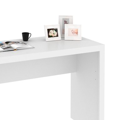 ESCRITORIO DE MELAMINA BONNO LISBOA 46.5 CM X 127 CM BLANCO - 6