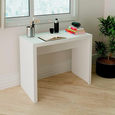ESCRITORIO DE MELAMINA BONNO DUBLIN 46.5 CM X 90 CM BLANCO - 3