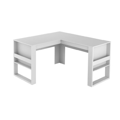 ESCRITORIO DE MELAMINA BONNO MORRIS 60 CM X 136 CM BLANCO