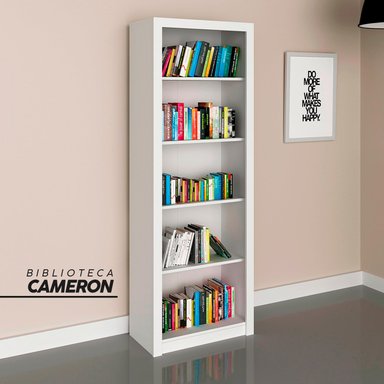 LIBRERO BIBLIOTECA CAMERON BLANCO BONNO - 4