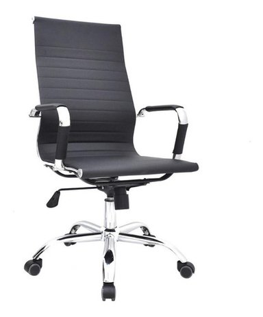 SILLON DE ESCRITORIO BONNO BOSS ECO NEGRO CON CABECERO