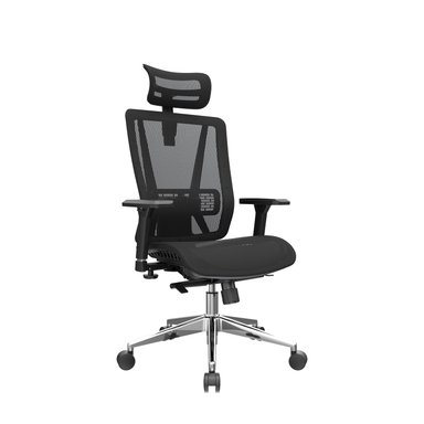 SILLA ERGONOMICA BONNO NEFI NEGRO CON CABECERO