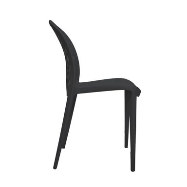 SILLA DE DISEÑO BURBUJA NEGRO BONNO - 3