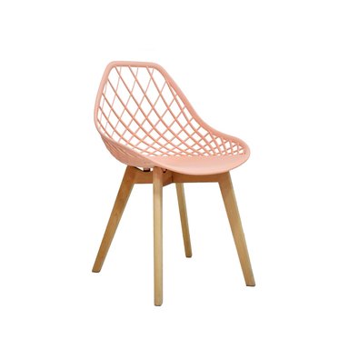 SILLA DE DISEÑO BONNO TURIA ROSA SALMON