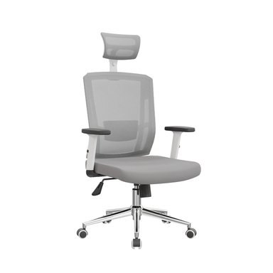 SILLA DE OFICINA ERGONÓMICA BONNO PRESIDENTE DELPHI GRIS