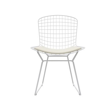 SILLA DE DISEÑO BONNO BERTOIA II BLANCO - 2