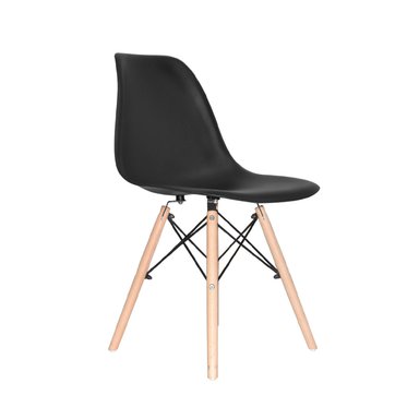 SILLA DISEÑO EAMES NEGRO BE BONNO