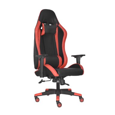 SILLA GAMER LEAF NEGRO ROJO ERGONÓMICA RECLINABLE  BONNO