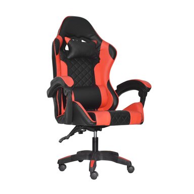 SILLA GAMER BYD NEGRO ROJO ERGONÓMICA RECLINABLE BONNO