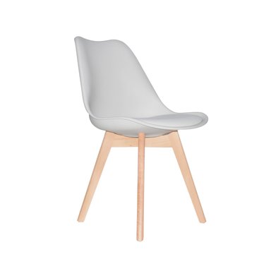 SILLA DE DISEÑO EMA GRIS TAPIZADO BONNO