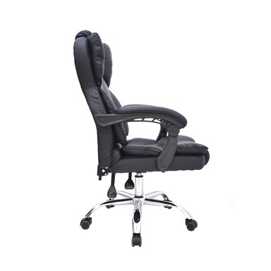 SILLA DE OFICINA CON CABECERO DELTA CON REPOSAPIÉS NEGRO BONNO - 4