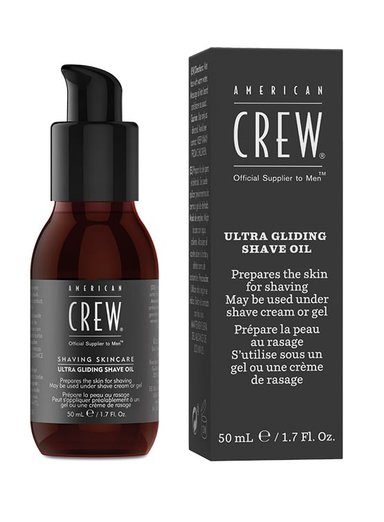 CREMA AMERICAN CREW ULTRA GLIDING SHAVE OIL ACEITE ANTI-IRRITACION PRE AFEITADO 50 ML - 1