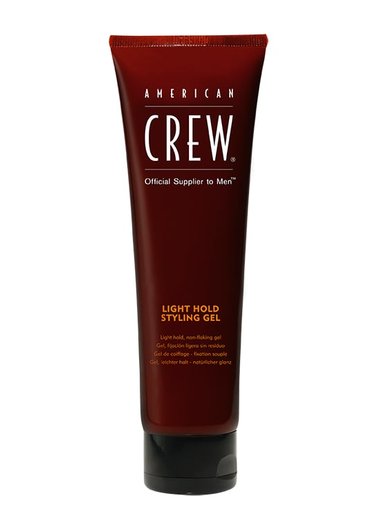 GEL AMERICAN CREW LIGHT HOLD FIJACIÓN SUAVE Y BRILLO ALTO X 250 ML - 1