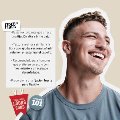 AMERICAN CREW FIBER X 50 GR - CERA DE FIJACIÓN FUERTE SIN BRILLO - 4