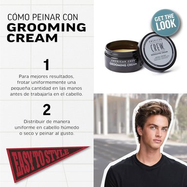 AMERICAN CREW GROOMING CREAM X 85 GR - CERA DE FIJACIÓN FUERTE BRILLO INTENSO - 3