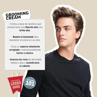 AMERICAN CREW GROOMING CREAM X 85 GR - CERA DE FIJACIÓN FUERTE BRILLO INTENSO - 4