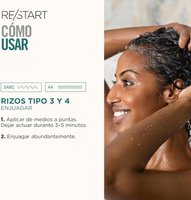 REVLON PROFESSIONAL RESTART CURLS MASK X 250 ML - MASCARILLA NUTRITIVA INTENSA P/CAB RIZADO - 3