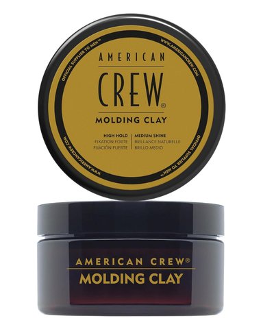 AMERICAN CREW MOLDING CLAY X 85 GR - CERA DE FIJACIÓN FUERTE Y BRILLO MEDIO - 1
