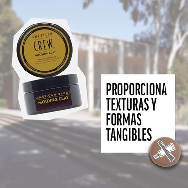 AMERICAN CREW MOLDING CLAY X 85 GR - CERA DE FIJACIÓN FUERTE Y BRILLO MEDIO - 5