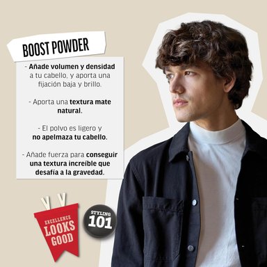 AMERICAN CREW BOOST POWDER X 20 GR - POLVO ANTIGRAVEDAD FIJACIÓN BAJA EFECTO MATE - 4