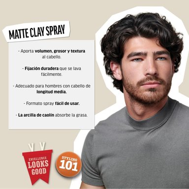 AMERICAN CREW MATTE CLAY SPRAY X 150 ML - SPRAY DE FIJACIÓN MEDIA/FUERTE Y EFECTO MATE - 4