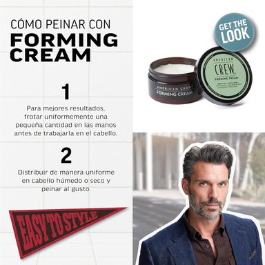 AMERICAN CREW FORMING CREAM X 50 GR - CERA FIJACIÓN MEDIA Y BRILLO MEDIO - 3