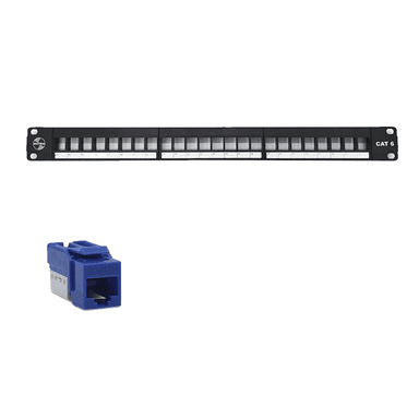 PATCH IMACO PANEL SATRA 24 PUERTOS CON JACK AZUL CAT 6