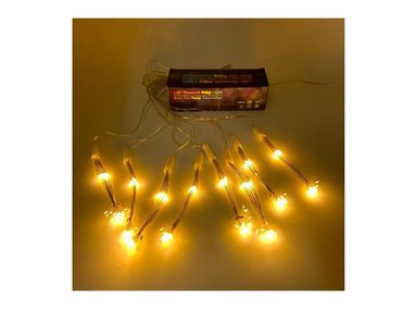 COLGANTE DE 8 PENDIENTES CON LUCES LED. LUCES COLOR BLANCO CÁLIDO CV947 FLORIPA