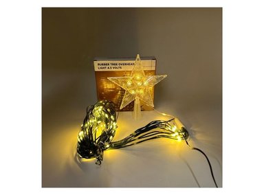 LUCES FLORIPA CV904 BLANCO NAVIDEÑAS 2M CON PUNTERA ESTRELLA CON LUZ LED CÁLIDO