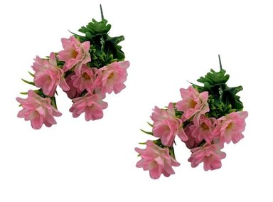 PACK 2 PLANTAS FLORIPA BG308005-ROS1 VERDE BOUQUETS MARGARITA FOLLAJE
