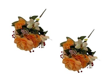 PACK 2 PLANTAS FLORIPA BG307032-NAR BOUQUETS ROSAS 7 FLORES