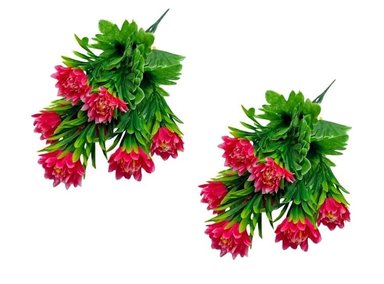 PACK 2 PLANTAS FLORIPA BG308006-ROS1 VERDE BOUQUETS CRISANTEMO FOLLAJE