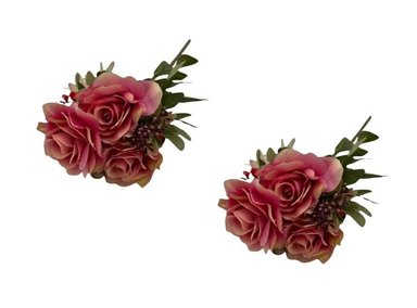 PACK 2 PLANTAS FLORIPA BG307032-ROS BOUQUETS ROSAS 7 FLORES