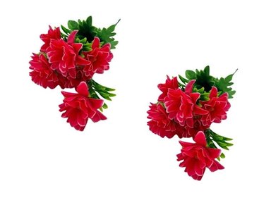 PACK 2 PLANTAS FLORIPA BG308005-ROS2 VERDE BOUQUETS MARGARITA FOLLAJE