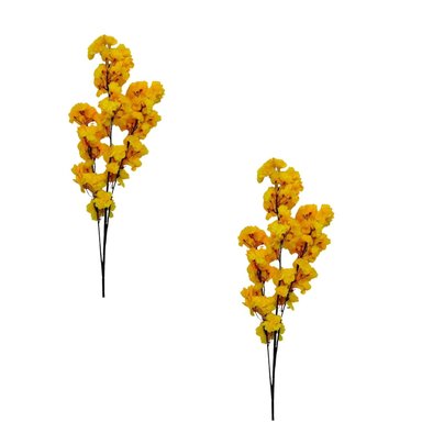 PACK 2 ACCESORIOS HOGAR FLORIPA BG397005YL AMARILLO VARAS FLOR CEREZO