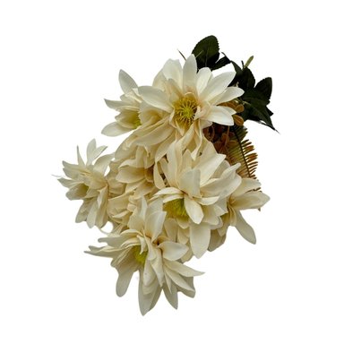 PACK 3 ACCESORIOS HOGAR FLORIPA BG409015E-BL BLANCO BOUQUETS DALIA