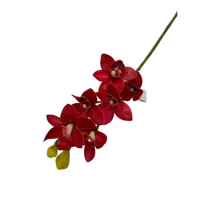 PACK 2 ACCESORIOS HOGAR FLORIPA BG410077-RJ ROJO ORQUIDEAS MEDIANAS CYMBIDIUM