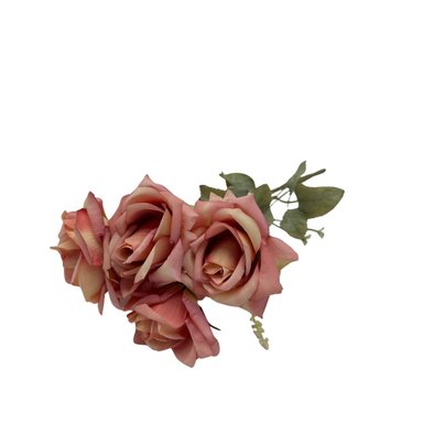 PACK 2 ACCESORIOS HOGAR FLORIPA BG305038-ROS ROSADO BOUQUETS ROSAS DIAMANTE