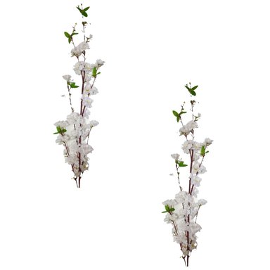 PACK 3 ACCESORIOS HOGAR FLORIPA BG231348WT BLANCO VARAS DE FLOR DURAZNO