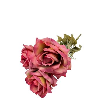 PACK 2 ACCESORIOS HOGAR FLORIPA BG305038-FU FUCSIA BOUQUETS ROSAS DIAMANTE