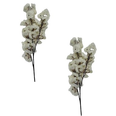 PACK 2 ACCESORIOS HOGAR FLORIPA BG397005WT BLANCO VARAS FLOR CEREZO
