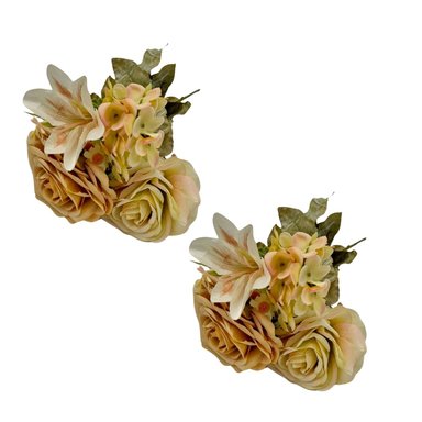 PACK DE 2 BOUQUETS DE MIX DE ROSAS 8226-AM FLORIPASTORE