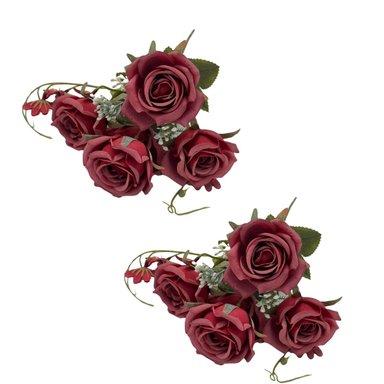 PACK DE 2 BOUQUET DE MINI ROSAS SY05328-15 FLORIPASTORE