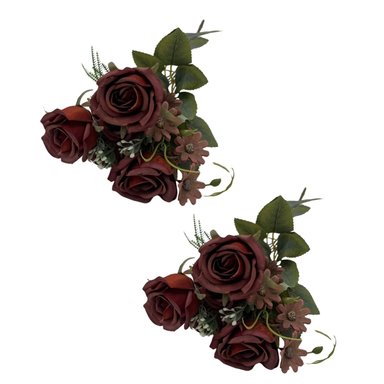 PACK DE 2 BOUQUET DE MINI ROSAS SY05328-16 FLORIPASTORE
