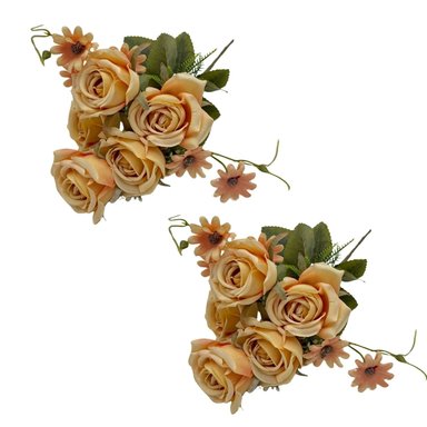 PACK DE 2 BOUQUET DE MINI ROSAS SY05328-13 FLORIPASTORE