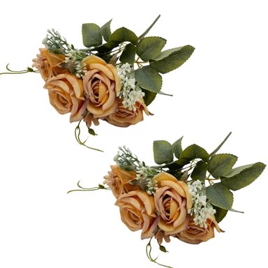 PACK DE 2 BOUQUET DE MINI ROSAS SY05328-14 FLORIPASTORE
